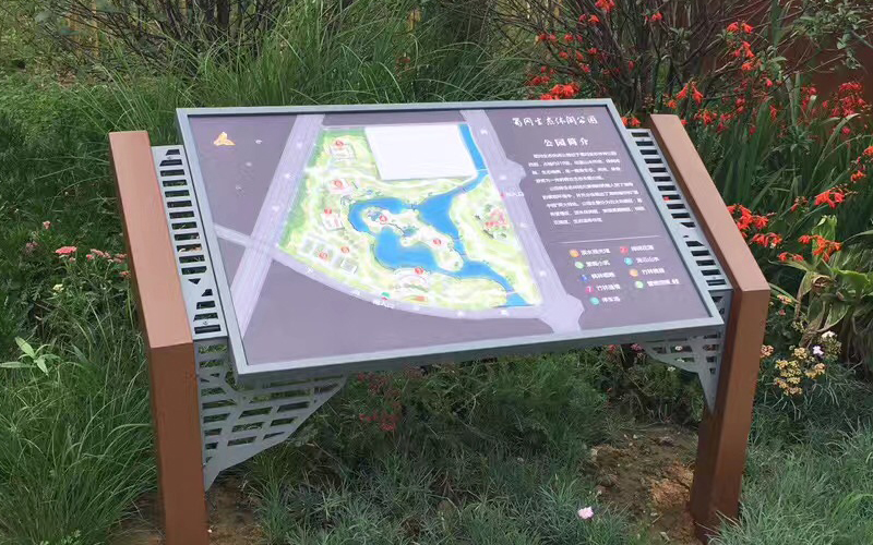 公园指引地图牌
